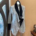 Bar III  gray and black open long sleeve cardigan Photo 1