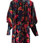 Farm Rio Banana Sky Velvet Dress Layered Skirt Long Sleeves Multicolor XL NWT Photo 15
