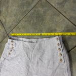 J Jill Womens Grey White Striped Love Linen Pant Sz XL Lagenlook Coastal Boho Photo 5