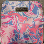 Lilly Pulitzer  Pink Foldable Tote Bag Folds & Zips For Storage NWOT Photo 0