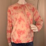 Lucky Brand  Sweater Womens M Pink White Tie Dye Sweatshirt Crew Neck Pullover. Photo 0