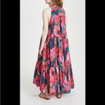 Carolina K Valley Kaftan Maxi
Dress Tiered Floral Print Sleeveless Tassels Med Pink Photo 1
