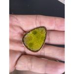 Vintage RARE Hogan Bolas Matching Copper Yellow Enamel Brooch And Earring Set Photo 4