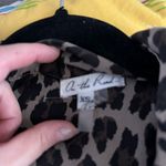 On The Road  Leopard Print Crop Long Sleeve Top Tan Size XS Photo 4