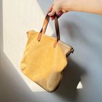 Madewell Small Transfer Tote Tan leather Hand bag with a boho touch š„ Photo 1