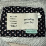 Anthropologie SATURDAY SUNDAY Millie Lace Sweatshirt Top Cream & Gray EUC Small Photo 6