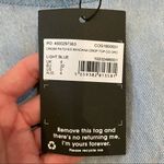 Missguided  Denim Cross Patch Bandana Crop Top in Light Blue Photo 2