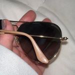 Ray-Ban Aviator Sunglasses Gold Polarized Photo 3