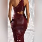 Oh Polly ‎ Burgundy Cut-Out Dress Size 6 Photo 1