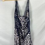Victoria's Secret  Lace Detail Animal Print Open Back Chemise Size Small Photo 4