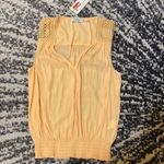 Ramy Brook Reese Crochet Shoulder Blouson Tank Top Size M Photo 1