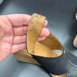 Clarks New Collection Women's Cork Wedge Heels Hook Loop Black Sandals Size 9 Photo 7