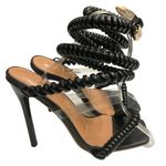 Bo Lilan stylish Black phone cord 4.5" heels, size ( 36 ) 5.5 Photo 2