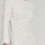 Retrofête Nikki Sequin Dress in White Size Small Photo 1