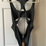 SKIMS  Signature Swim Cut Out Monokini in Gunmetal Photo 7