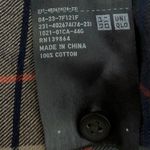 Uniqlo  Women's Blue Multicolor Flannel Plaid Checkered Button Shirt Top Blouse S Photo 4