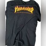 Thrasher  Magazine Black Large Orange Lettering Women’s Size L / Men’s Size M Photo 7