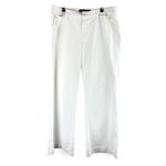 Gap  White Wide Leg Pants Womens Size 12 Regular Cotton Linen Blend Scandi Girl Photo 11