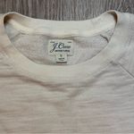 J.Crew Vintage Fleece Ivory Embroidered Sweatshirt Small Photo 1