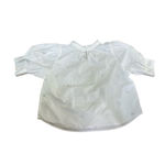 CELINE Chip Clip Women’s White Blouse with Red Floral Embroidery Photo 1