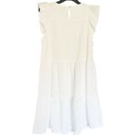 J.Crew White Cotton Gauze Tank Mini Dress Size 8 Photo 3