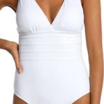 La Blanca Tummy Control Island Goddess One Piece Swimsuit White Size 14 NWT Photo 3