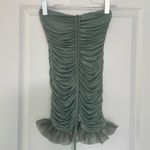 Lucy in the Sky NWOT Halter Ruched Mini Dress Green Size Small Photo 4