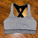 Lululemon Women’s  time to sweat sports bra in white black monochromic gym active Photo 2