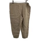J Jill Tan Linen Slim Crop‎ Pure Jill Pant Size Small Photo 4