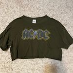 American Eagle  ACDC cropped army green tee size xs/s Photo 0