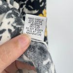 Cache Dark Floral Open Sweater Sz L Preppy Floral Old Money Asymmetrical Light Photo 9