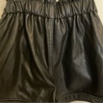 BLANK NYC NWT  Black Vegan Faux Leather Pa-perbag Shorts Size 29 Photo 6