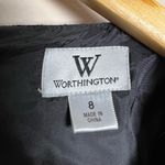 Worthington CLEARANCE! Blue Fitted Houndstooth Dress Size 8 Like New Photo 4