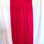 Beyond Words Pink Long Wide Leg Flowey Jumpsuit Romper Size Large Ribbed Red Photo 0