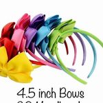 20 Grosgrain Bow Headbands Photo 1