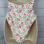 Lulus Womens size Medium Vacation Calling White Floral O-Ring One Piece Swimsuit Photo 7