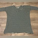 Free People  Beach One Body Un Corps Green Striped Oversized Tunic Top Linen Photo 0