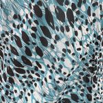 Ann Taylor  Dress Women 10 Blue Black Silk Leopard Halter Spice Girl Y2K Beach Photo 5