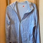 Hanes  Light Blue velour Jacket xl Photo 0