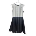 Diane Von Furstenberg  Dress Size 6 Black White Jeannie‎ Two Leather Fabric Photo 1
