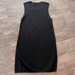 Theory black sleeveless shift dress wool & silk blend 100% silk top layer Size M Photo 10