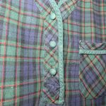 Victoria's Secret VTG 90s  Country Women's Cotton Nightgown Size S Plaid Flannel Photo 8