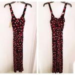 Michael Kors Jumpsuit Rose Petals Red Pink Black Size Small Photo 4