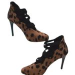 Donald Pliner Exotic Animal Print Hair Calf Leather Pumps Shoes Bootie $395 NWT Brown Size 6.5 Photo 1