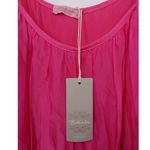 Bellambra Made in Italy Fuchsia Silk Blend Tiered Maxi Dress Size M Pink Size M Photo 5