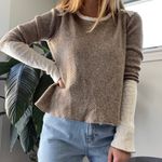 Marshalls Brown and White Boho Sweater Photo 0