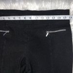 Willow & Clay  Black Legging Pants 2 Front Zip Design Size Large Photo 2