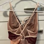 Free People  Beautiful Berry Lace Bralette Bra Photo 4