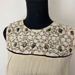 ZARA #156  cream loose beaded sleeveless top Photo 5