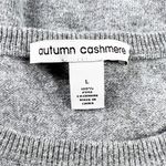 autumn cashmere  Ultra Soft Knit Crew Neck Blanket Stitch Ruffle Pullover Sweater Photo 1